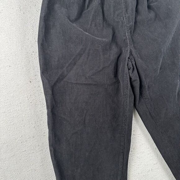 Free‎ People Overalls Women’s Small Black Corduroy Pleated Pockets Tie Strap - Picture 8 of 16